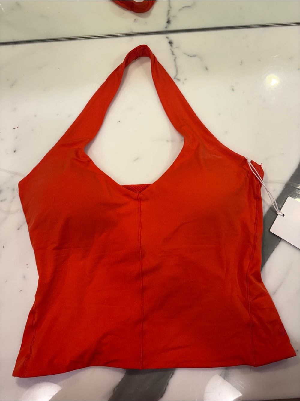 lululemon athletica Red Wundermost Halter Tank Tag - Picture 3 of 5